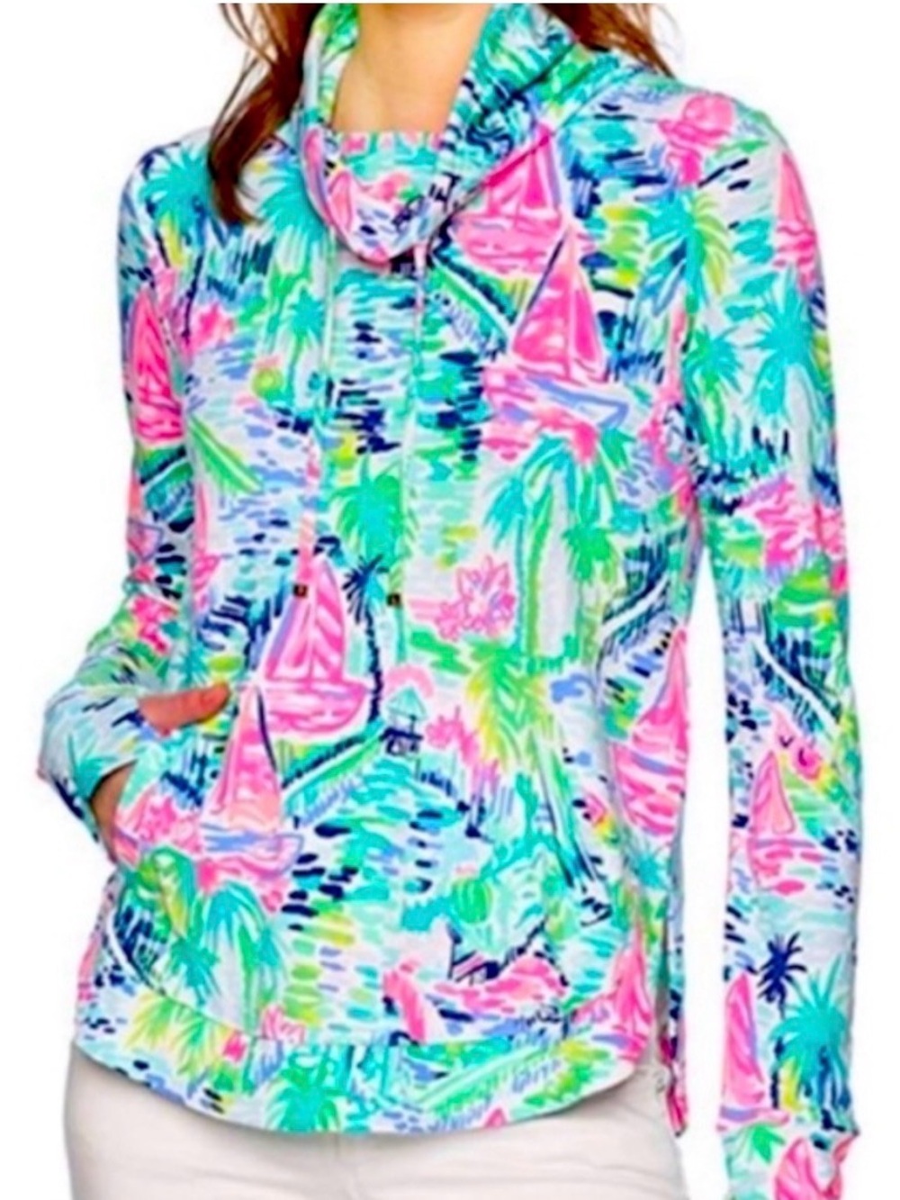Lilly Pulitzer Fletcher Popover in the "Salt In The Air" Small